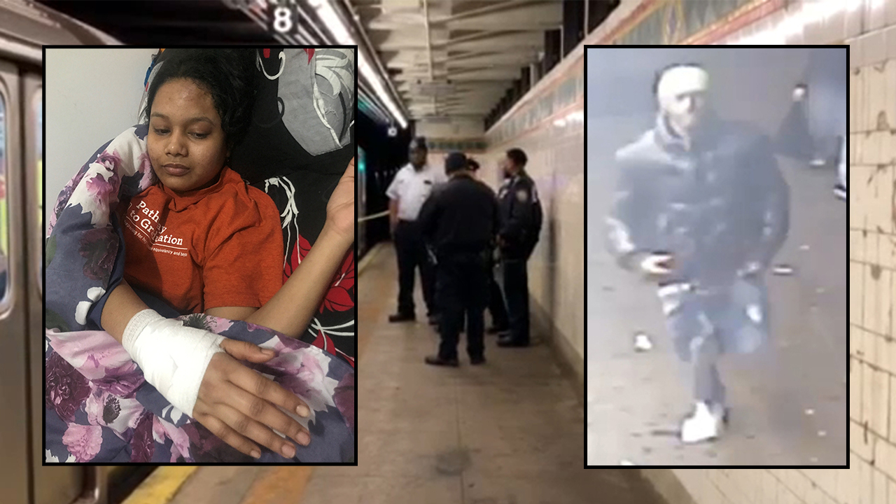 Manhunt underway after woman randomly slashed in head on Bronx subway