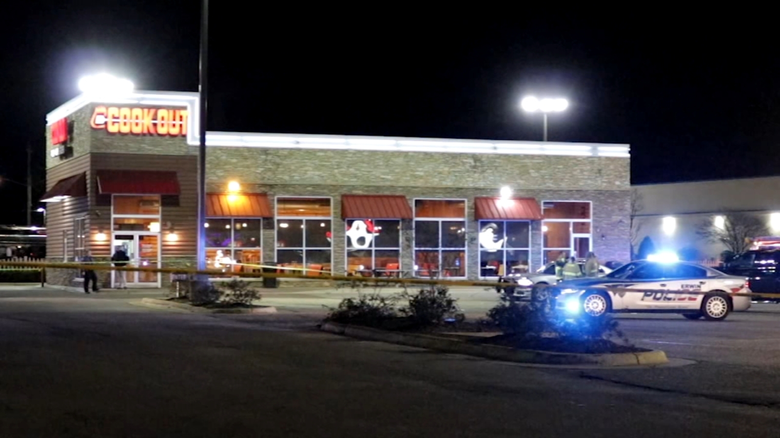 1 killed during fight, shooting in Dunn Cook Out parking lot