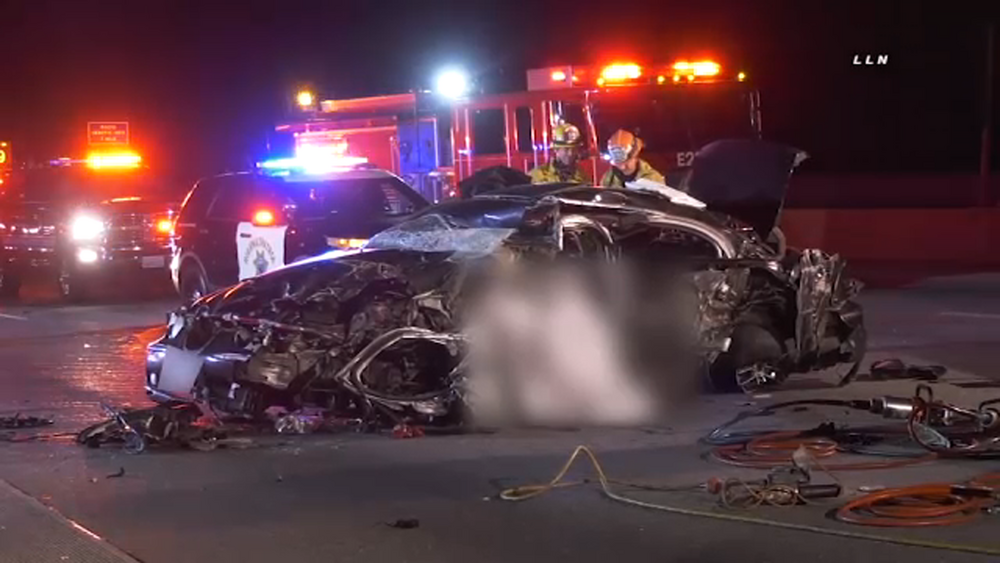 405 Fwy. NB lanes shut down after deadly wrong-way crash