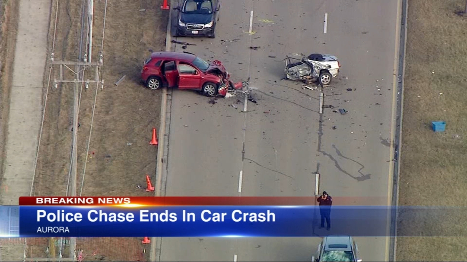 Aurora crash injures 4 after shooting prompts police chase; East New