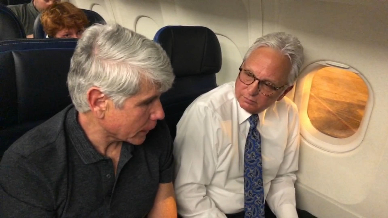 Rod Blagojevich interviewed by Chuck Goudie on plane home from prison