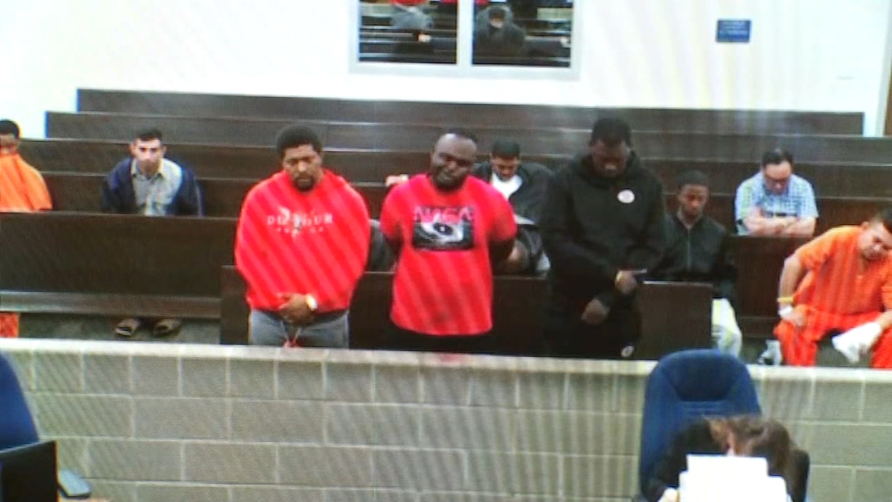 Suspects accused of firing at officers appear in court