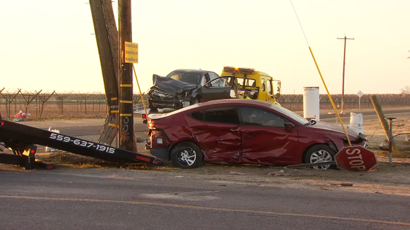 Woman dies after two-car crash in Fresno County - ABC30 Fresno