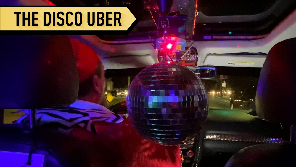 Uber Eddie brings the party to every ride share.