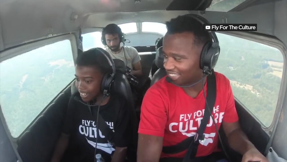 Black aviators encourage students to 'reach for the skies'