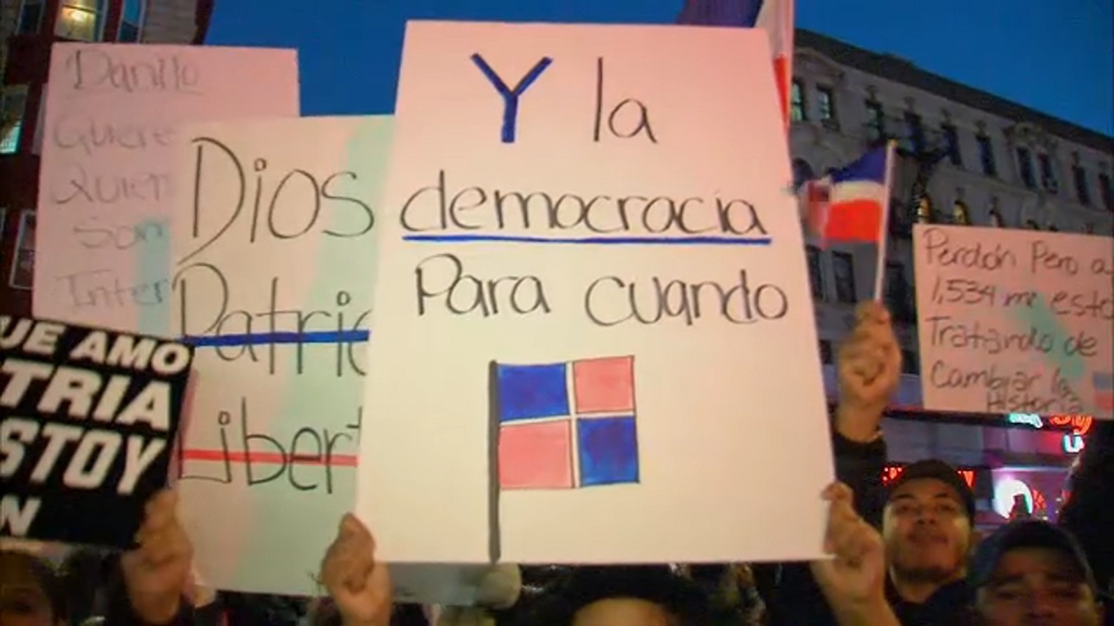 Thousands gather in Washington Heights to protest Dominican Republic