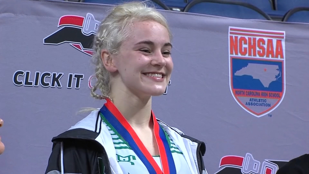 NC teen girl makes wrestling history by winning state championship