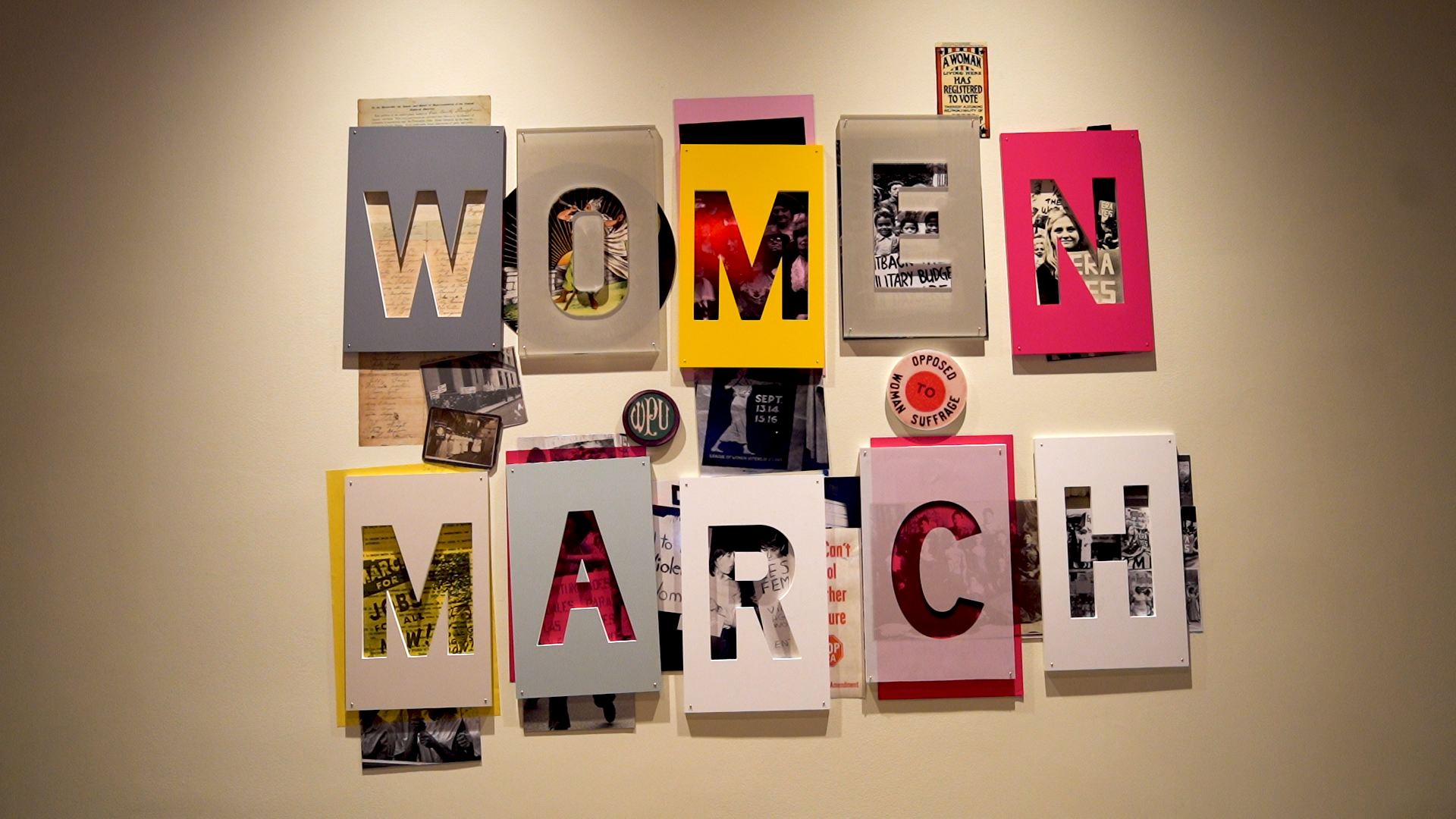 New exhibit 'Women March' celebrates 100th Anniversary of women's right to vote