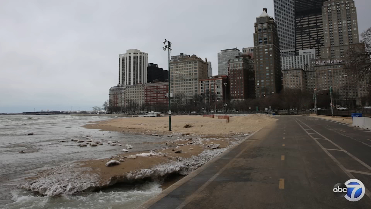 A look at Chicago's beaches after most recent winter storm