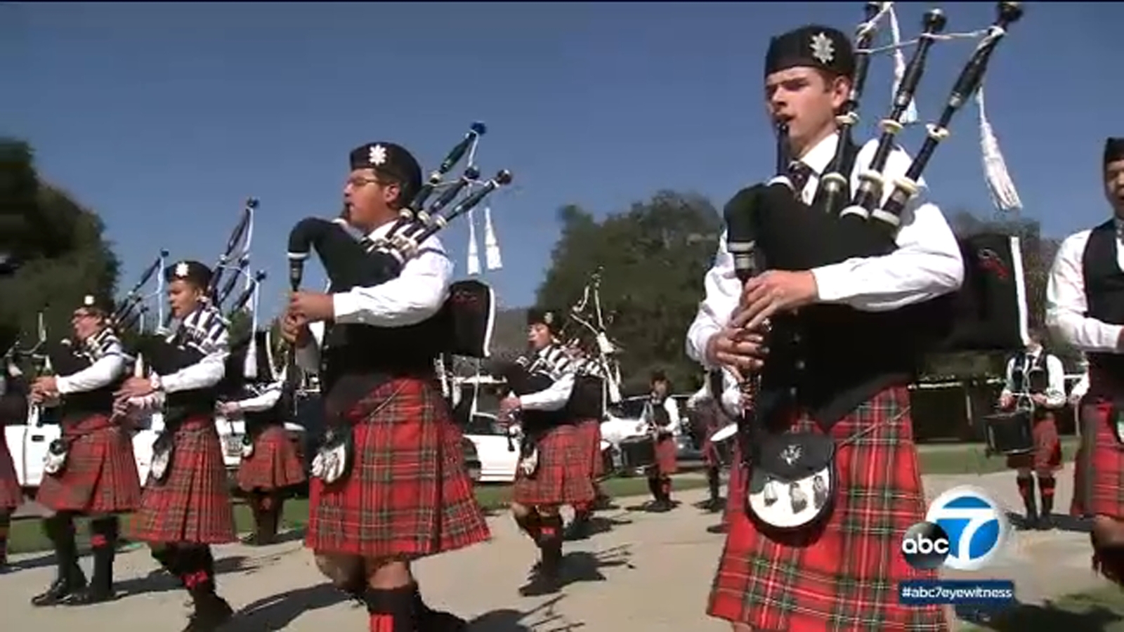 Glendora High School bagpipe band heading to Scotland to compete in