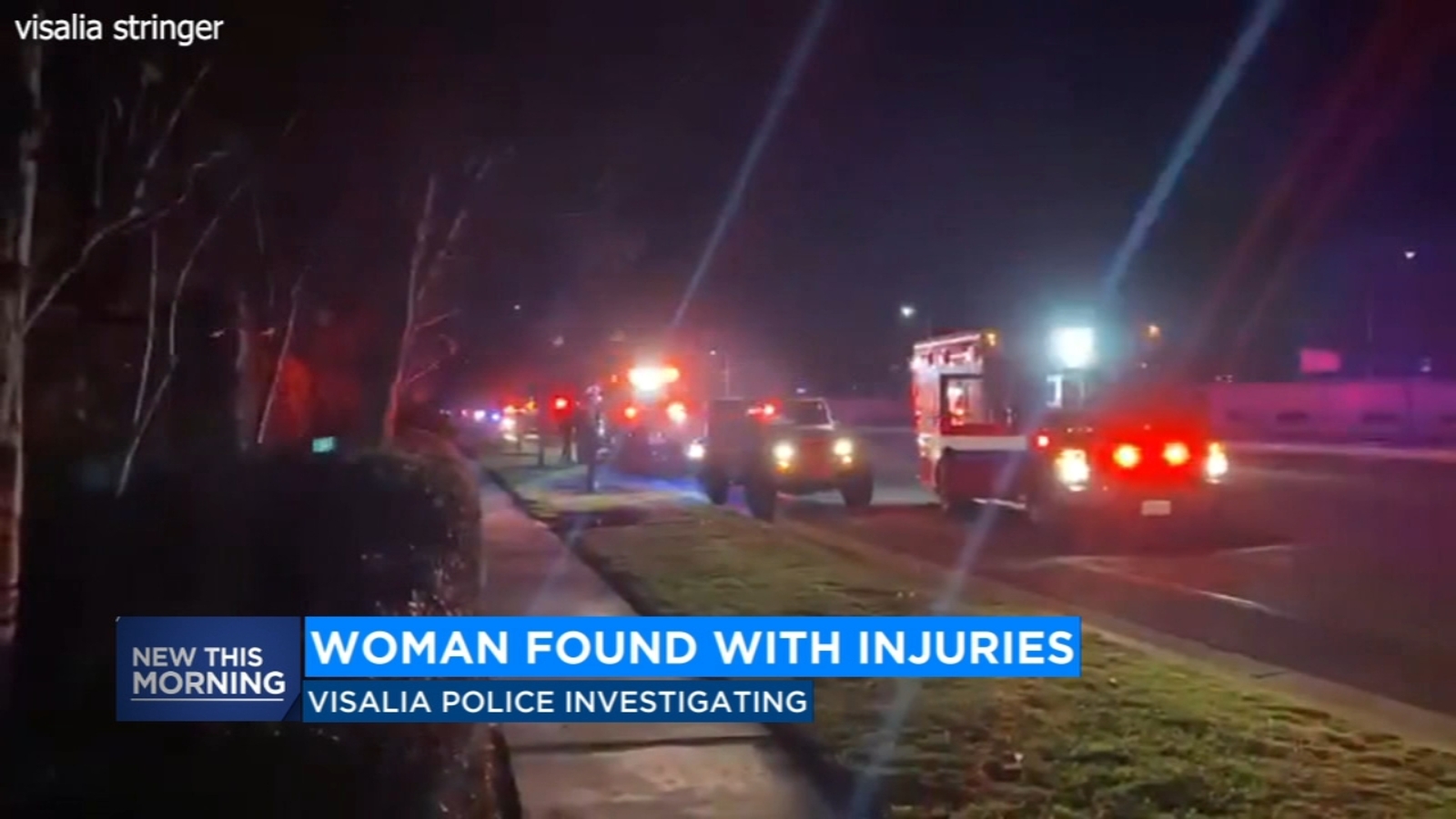 Woman with severe injuries found on side of Lovers Lane in Visalia