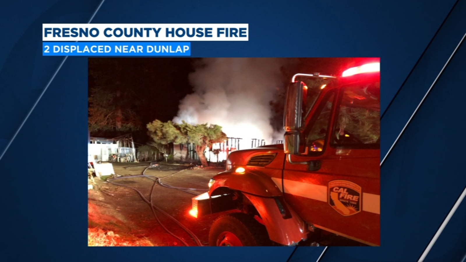 2 displaced after fire damages Fresno County home - ABC30 Fresno