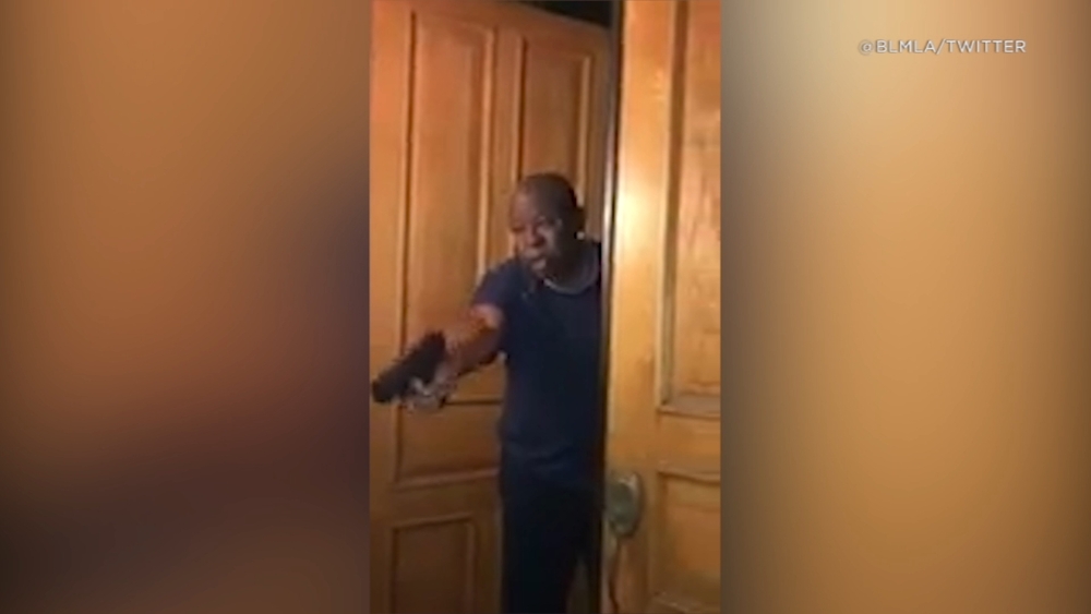 LA DA's husband pulls gun on BLM protesters