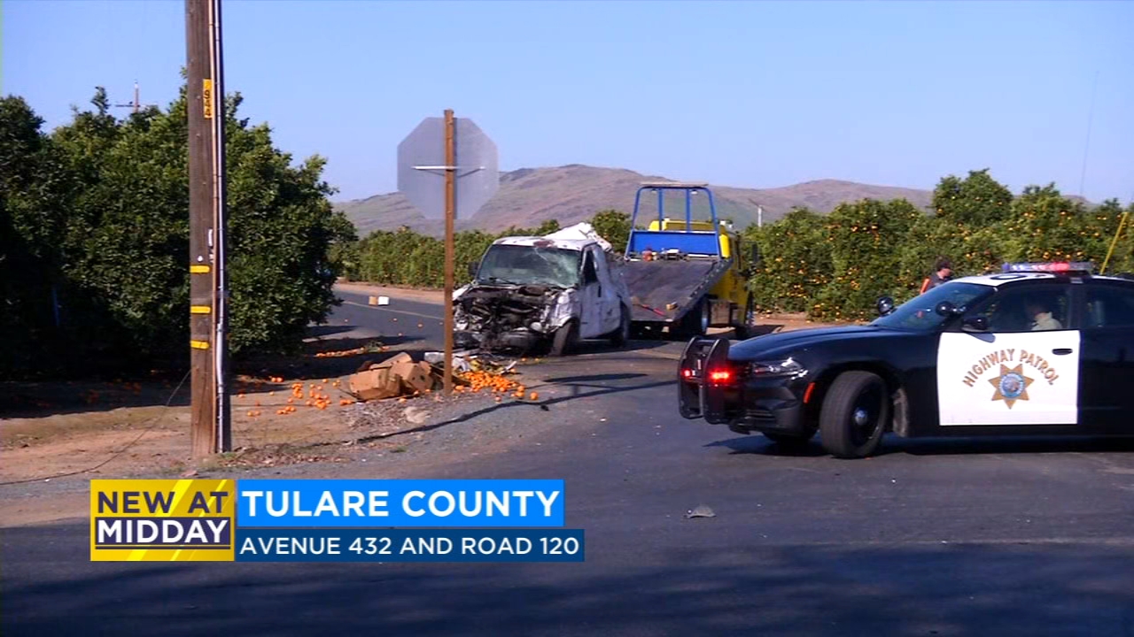 Man killed, 2 others injured in crash at Tulare County line, CHP says