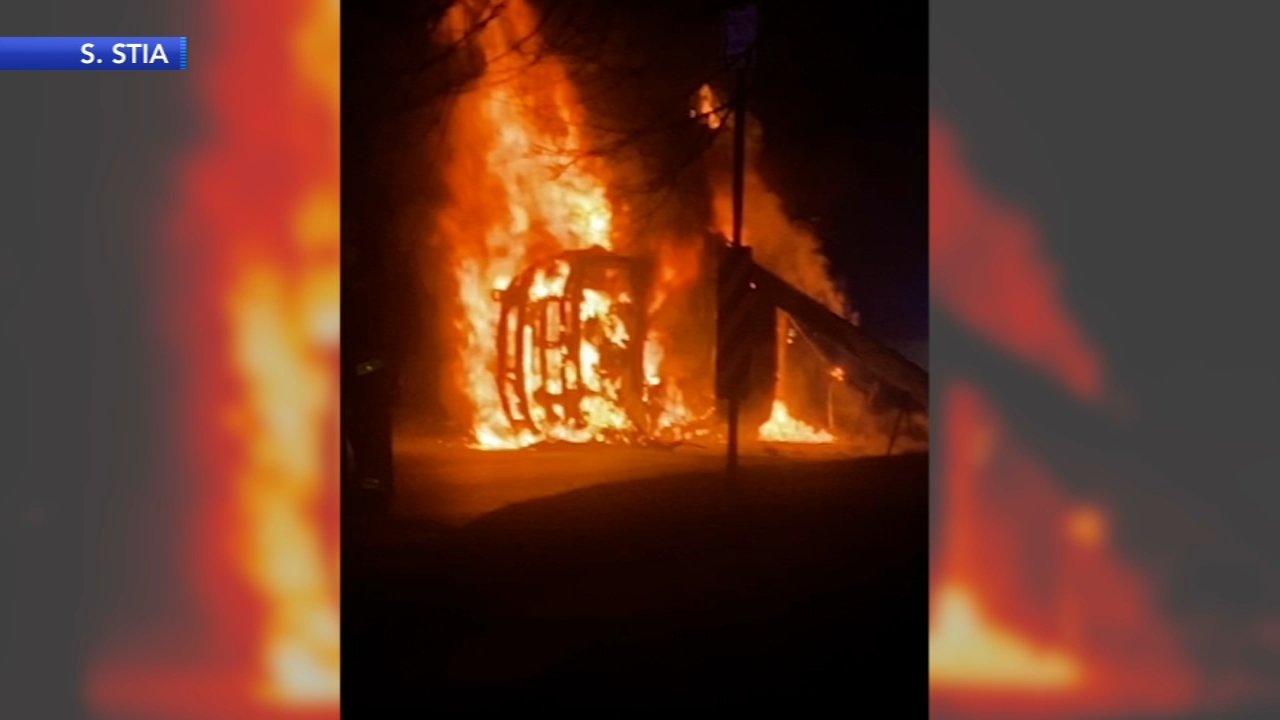 Driver escapes fiery crash in Mercer County