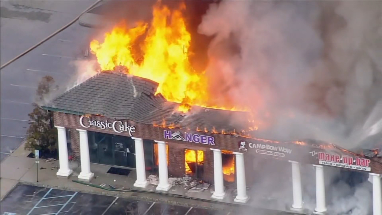 Fire destroys several businesses in Cherry Hill