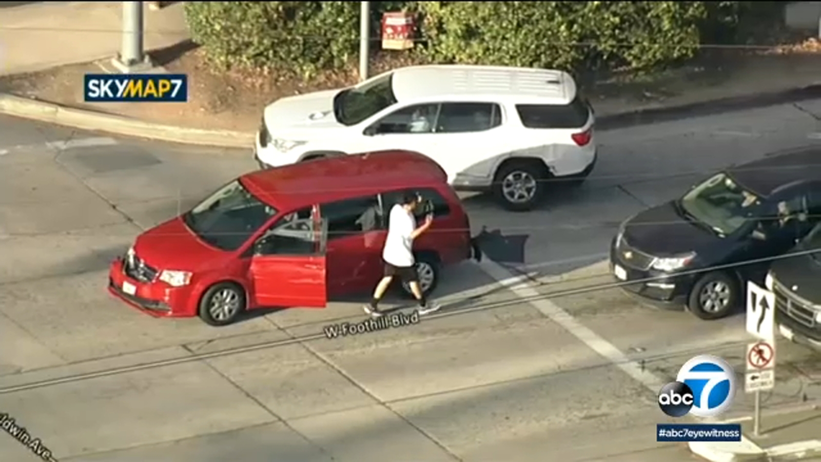 Man arrested after police chase van on Southern California freeways ...