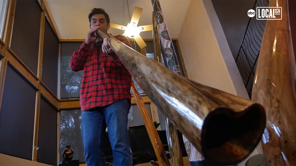 Texas trees used to make unique music with didgeridoos