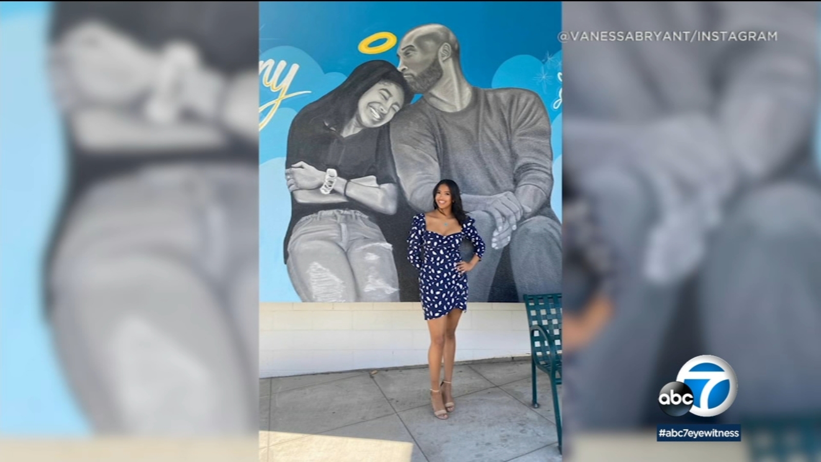 Vanessa Bryant shares photo of daughter Natalia in front of mural