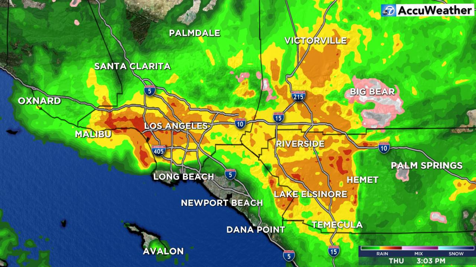 Southern California weather forecast Los Angeles, Orange County