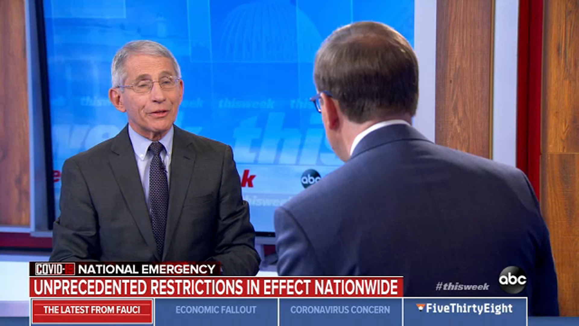 Dr. Fauci confident in federal government's response to coronavirus pandemic