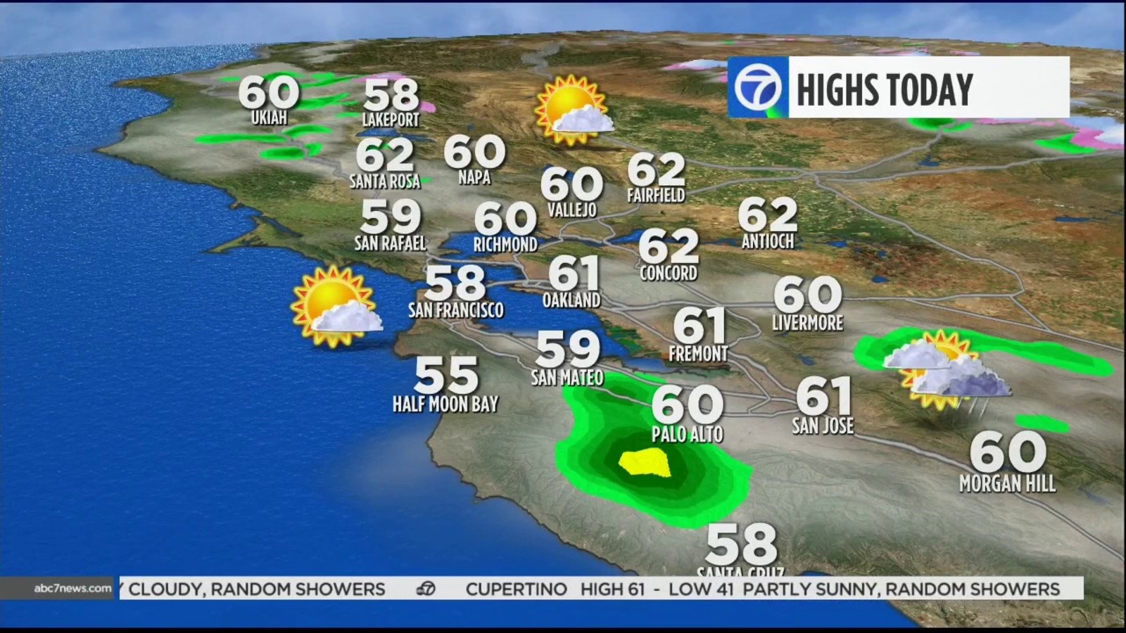AccuWeather forecast for San Francisco, San Jose, Oakland and Bay Area