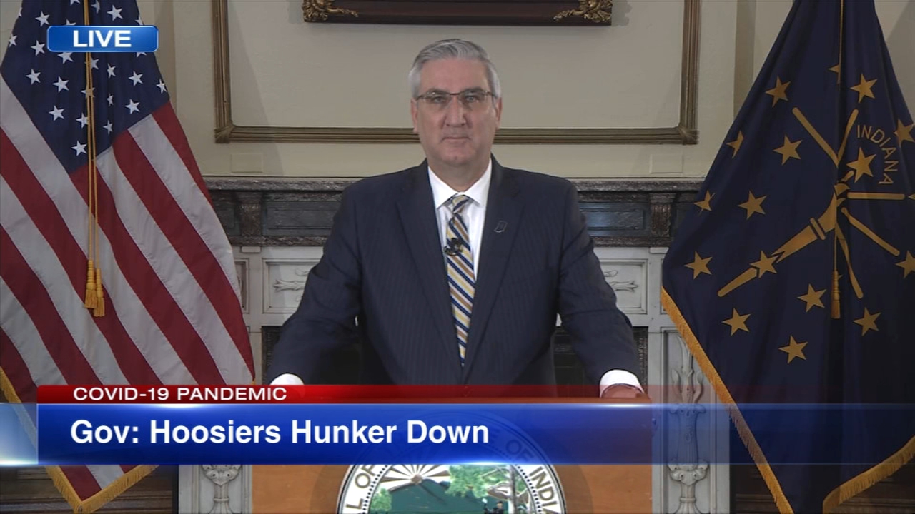 Indiana governor issues stay-at-home order