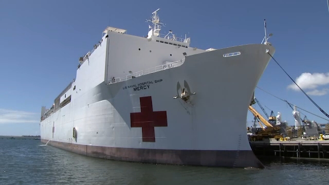 Coronavirus: US Navy ship headed to LA to ease burden on area hospitals
