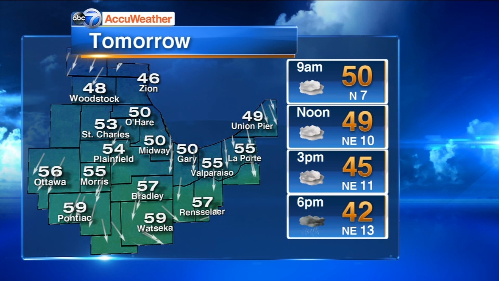 Chicago AccuWeather Partly sunny, warm Wednesday