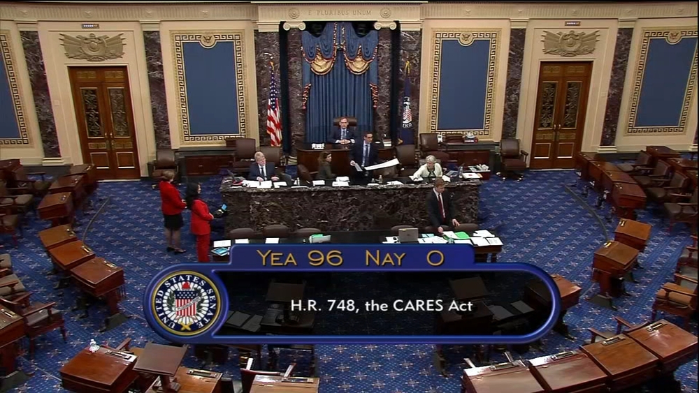 Senate passes $2.2 trillion economic rescue package in response to coronavirus pandemic