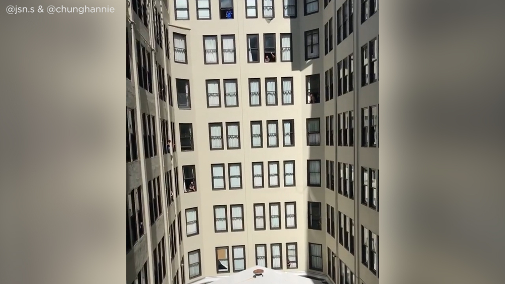 Woman asks apartment complex to sing 'Happy Birthday' to surprise quarantined fiancé