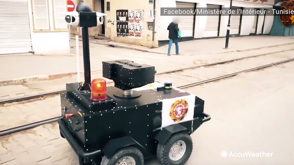 'Robot cars' enforce coronavirus lockdown on streets of Tunisia