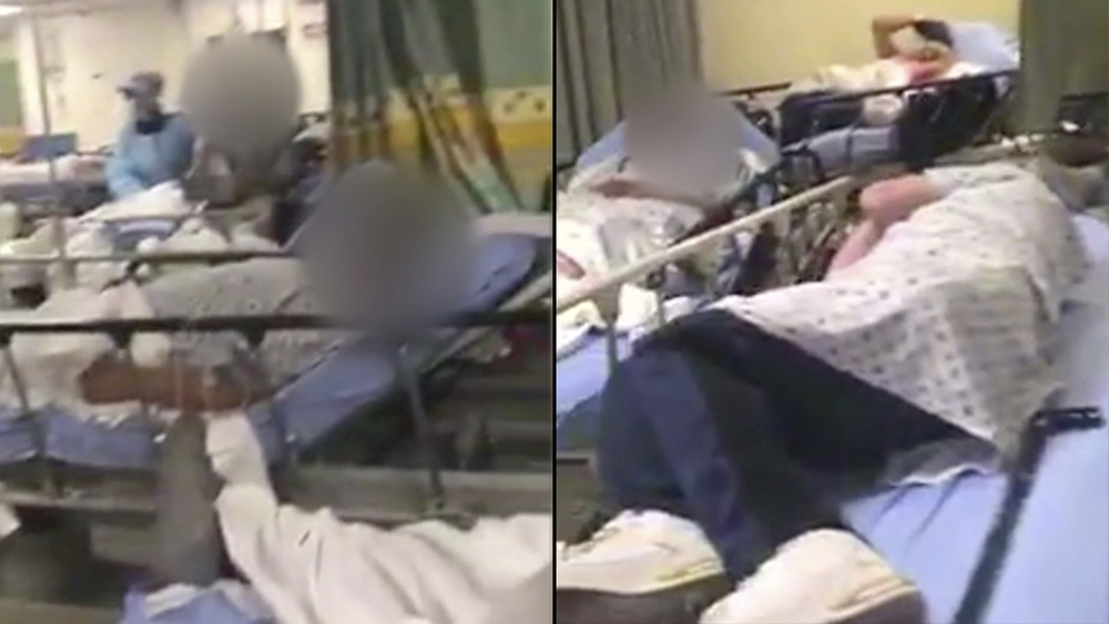 Video shows New York City emergency room overflowing with patients
