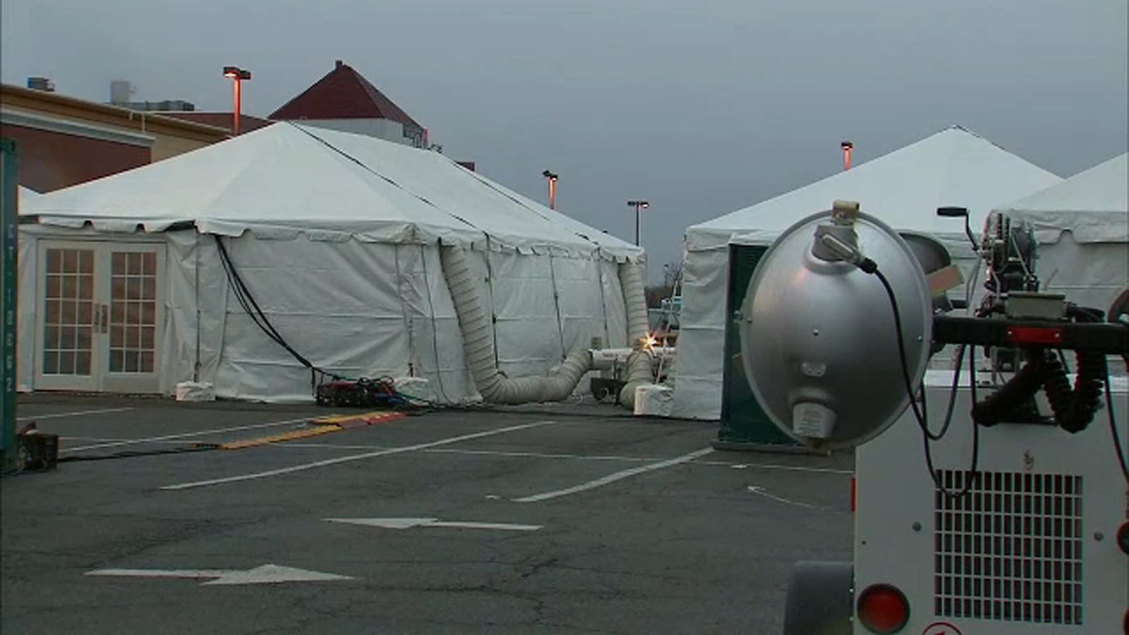 Coronavirus New York City COVID19 popup testing site in CoOp City