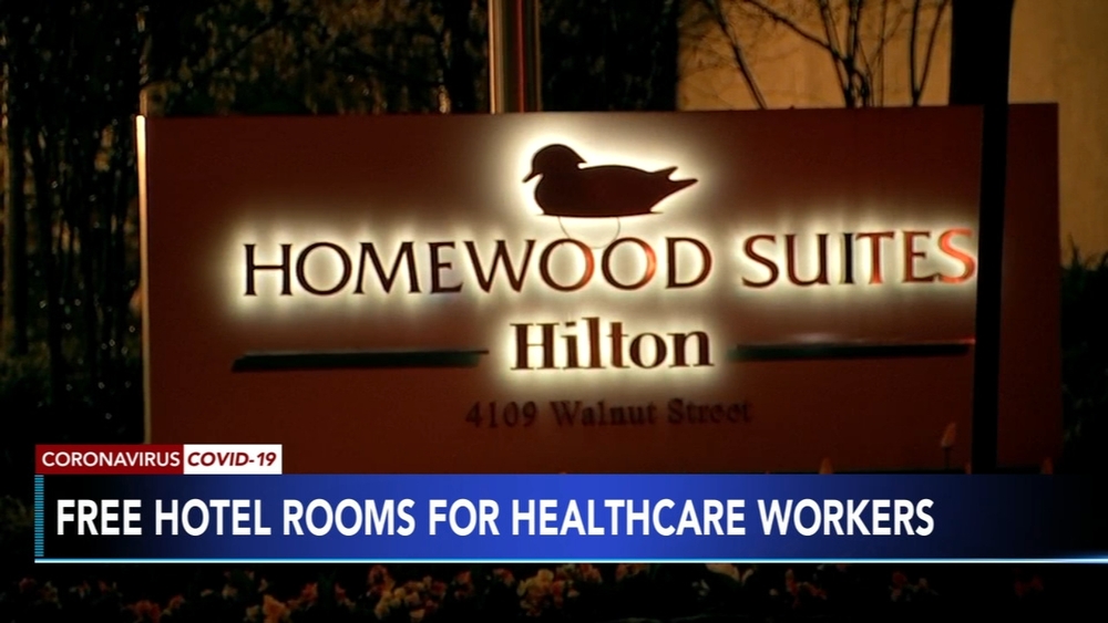 Philadelphia hotel offering free rooms to healthcare workers