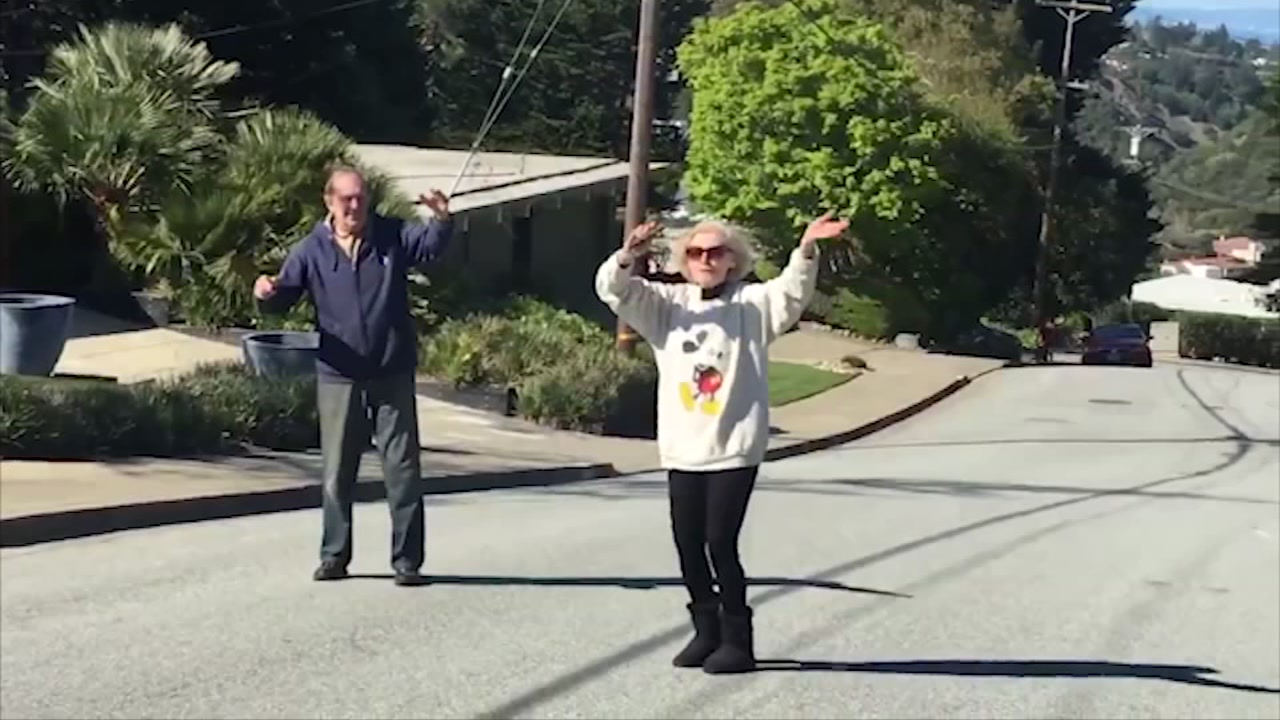 San Mateo neighbors unite with social-distancing dance party: 'We will get through this'