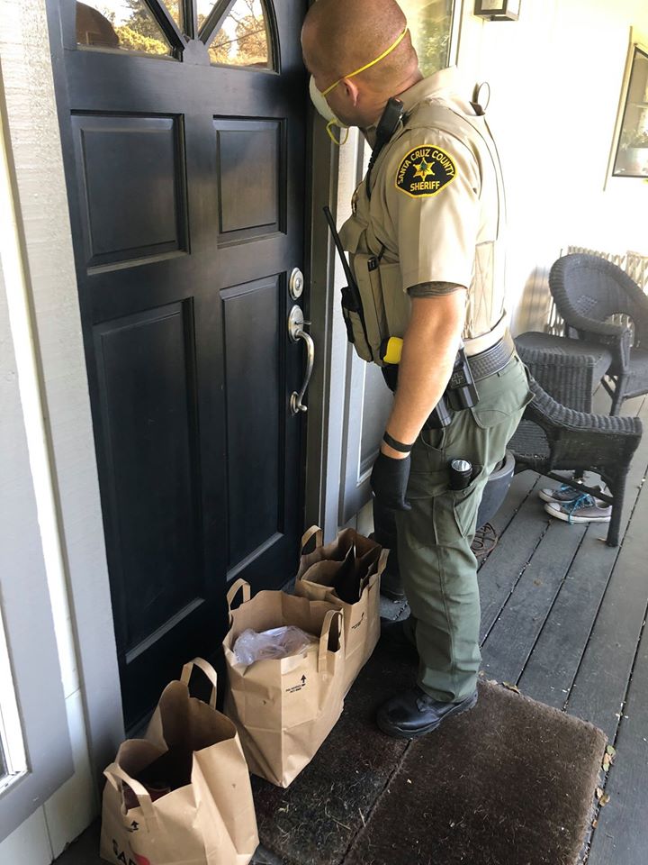 Santa Cruz C0. deputies deliver groceries to elderly man who wouldn't leave house