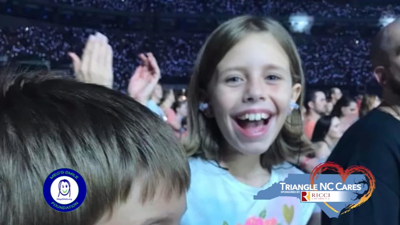 Meg's Smile shines as the April Triangle NC Cares recipient