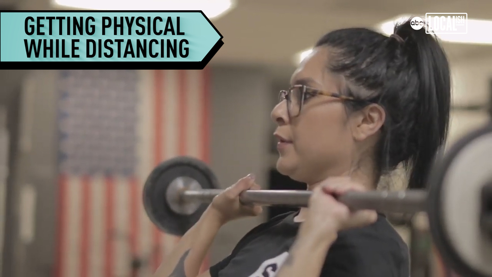 A local gym is bringing the weights to their members staying physical despite the distancing.