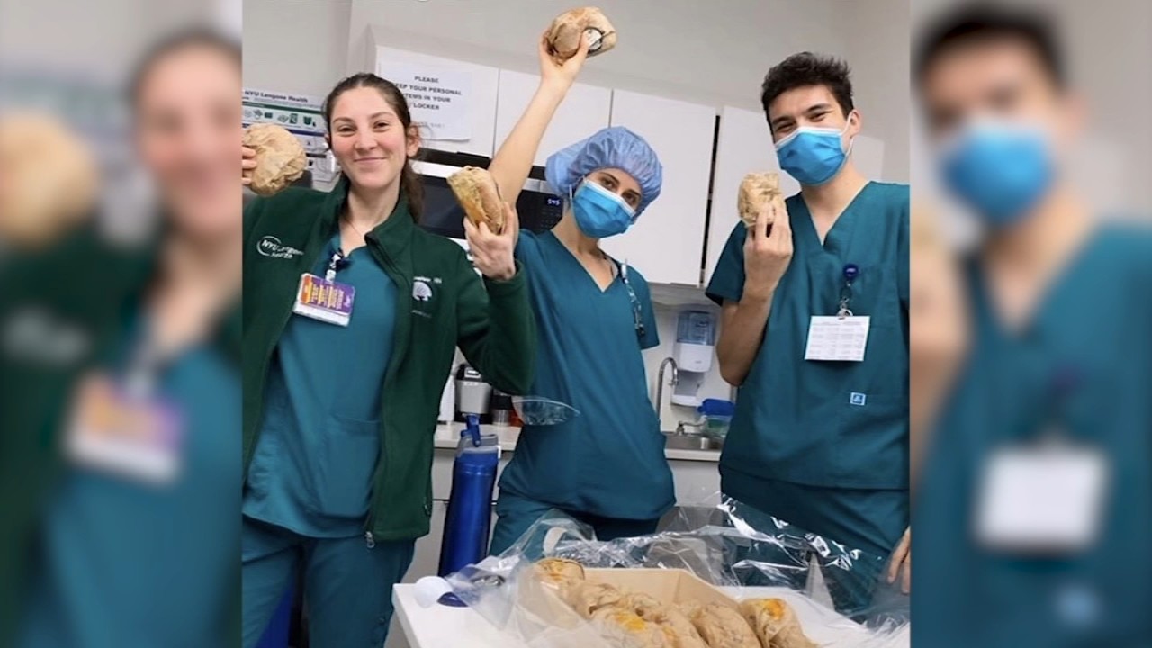 Woman donates food for hospital workers on her birthday