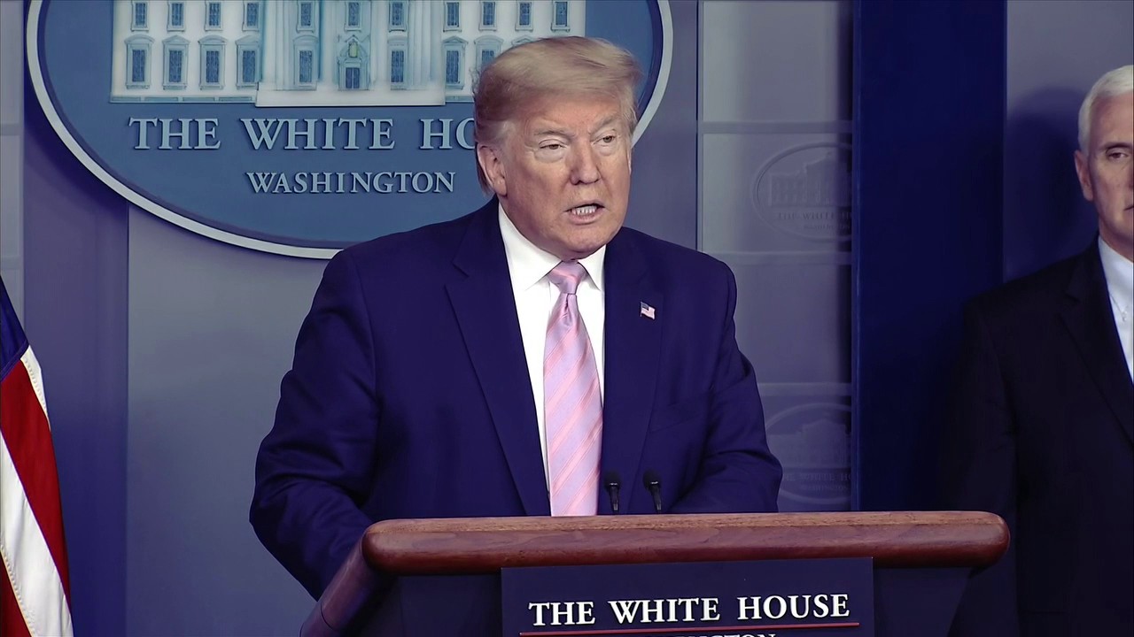 Trump says 'toughest' weeks ahead as coronavirus spreads