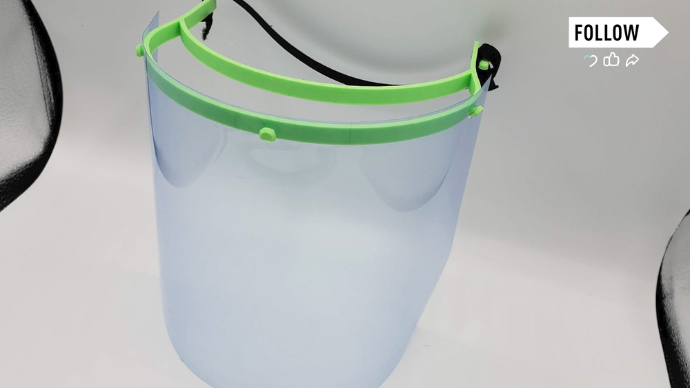 3D printing face shields for medical workers