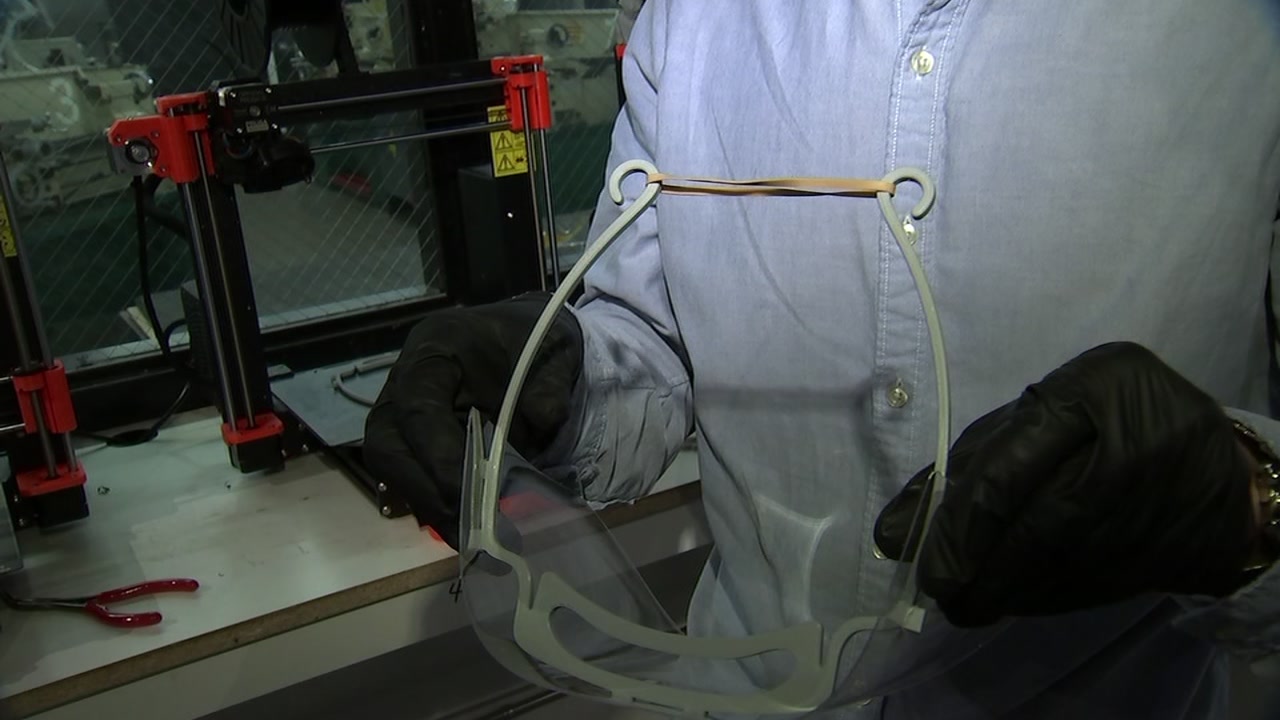 Academy of Art using 3D printers to make shields for health care workers
