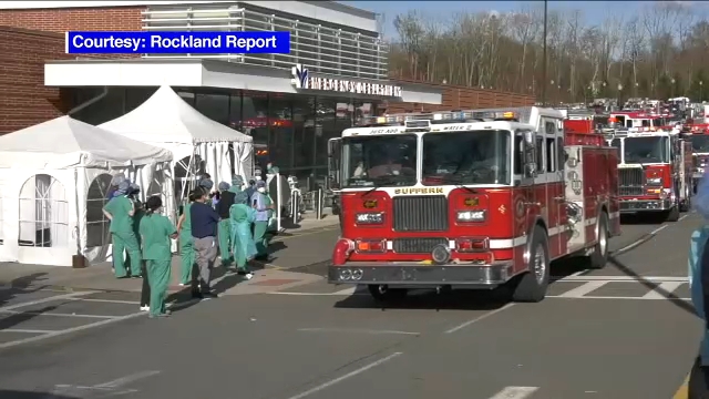 First responders honor medical workers with parade in Rockland County