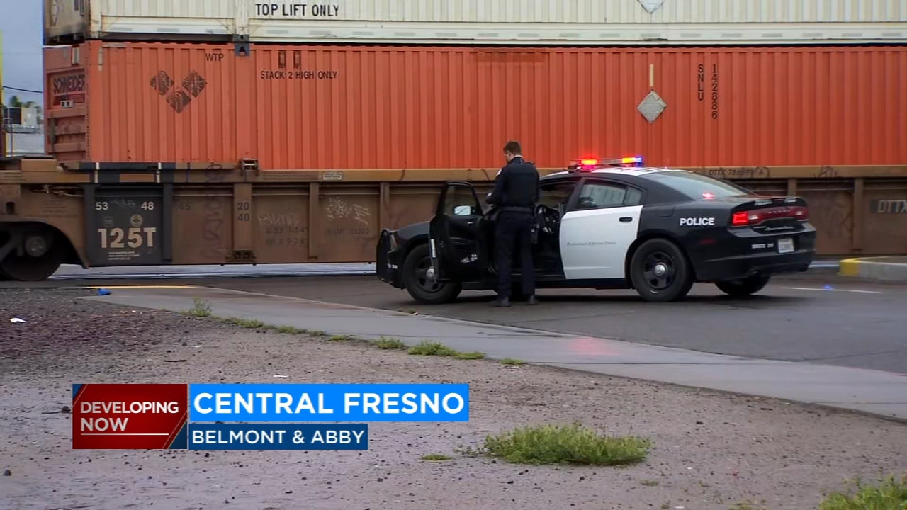Man dies after he's hit by train in central Fresno