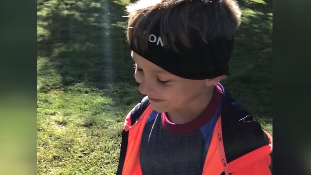 NC 7-year-old runs backyard 'marathon' to fundraise for hospitals