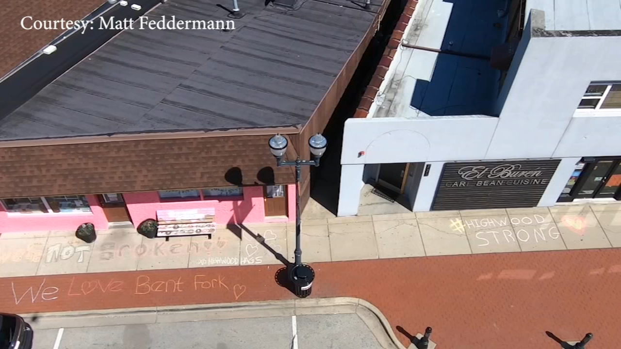 Highwood residents show support for local businesses with chalk art