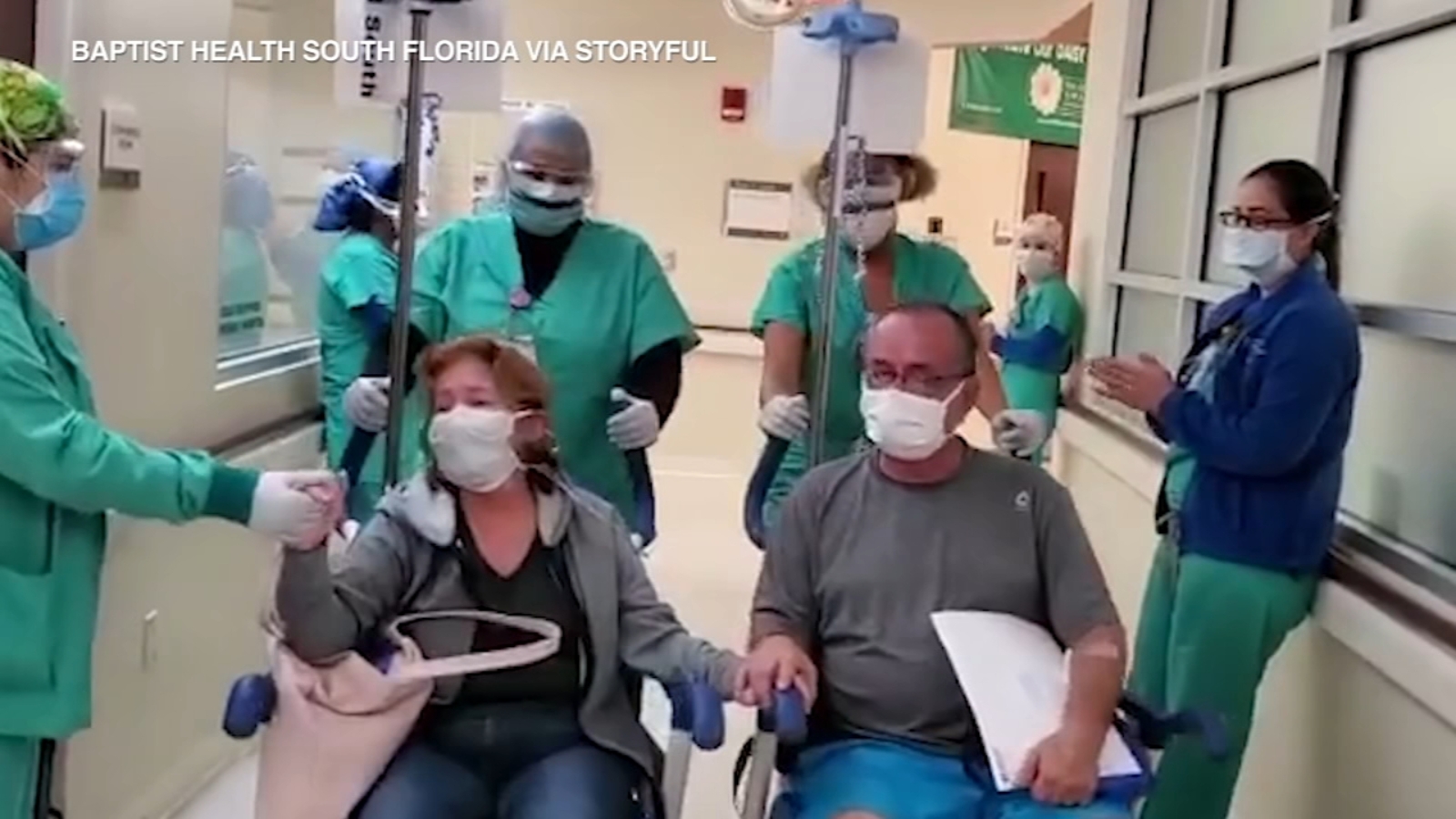 Recovery of coronavirus hospital staff applauds as couple married for