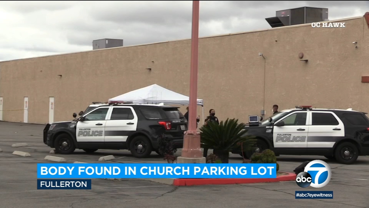 Body found in parking lot of Fullerton church on Easter