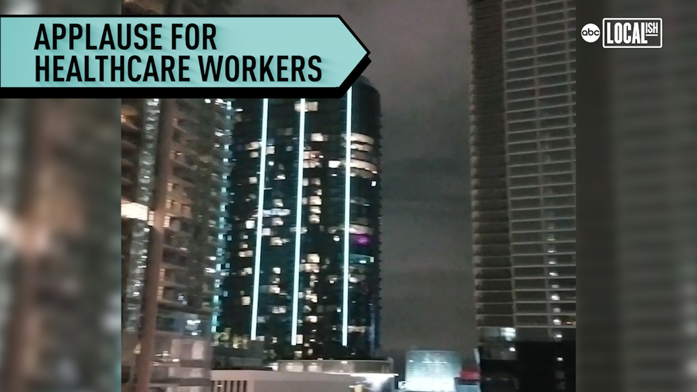 DTLA nightly cheer for medical workers on the front line heard loudly